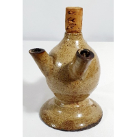 Keramiek olielampje, gesigneerd